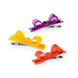 Lilies & Roses Translucent Bow Tie Clips