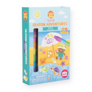 Schylling Beach Crayon Adventures Coloring Set