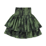 Molo Brigitt Tiered Skirt ~ Moss Tie Dye