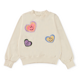 Molo Marge Sweatshirt w/ Sequin Patches 7-12 ~ Heart Smiles