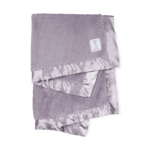 Little Giraffe Chenille Blanket ~ Lavender