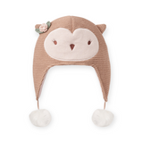 Elegant Baby Aviator Hat ~ Owl