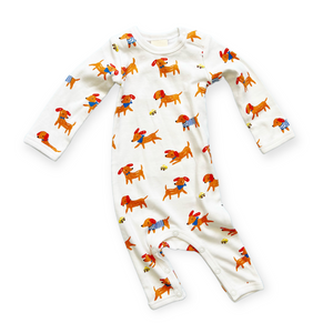 Estella Printed Romper ~ Dogs