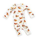 Estella Printed Romper ~ Dogs