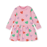Stella McCartney Baby Girl Smiling Hearts Dress ~ Pink