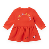 Stella McCartney Girls Daydreamer Scribble Dress ~ Red