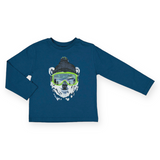 Mayoral Boys Ski Bear l/s T-Shirt ~ Atlantic