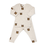 Oh Baby! Printed 2pc Set ~ Bears/Sand