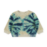 Molo Baby Dear Velour Sweatshirt & Simeon Sweatpants Set ~ Tie Dye Blues