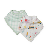 Loulou Lollipop Muslin Bandana Bib Set ~ Sweet Treats