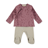 Babyclic Printed Kimono Top & Pants Set ~ Grape