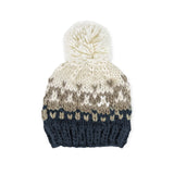 The Blueberry Hill Nell Baby Hat ~ Navy/Flax