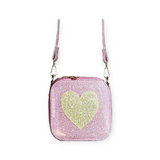 Imoga Denise Glitter Heart Bag  ~ Pink/Gold