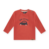 Babyface Baby l/s T-Shirt w/ Graphic ~ Bon Voyage/Red
