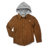 Appaman Boys Glen Hooded Cord Shirt ~ Sierra