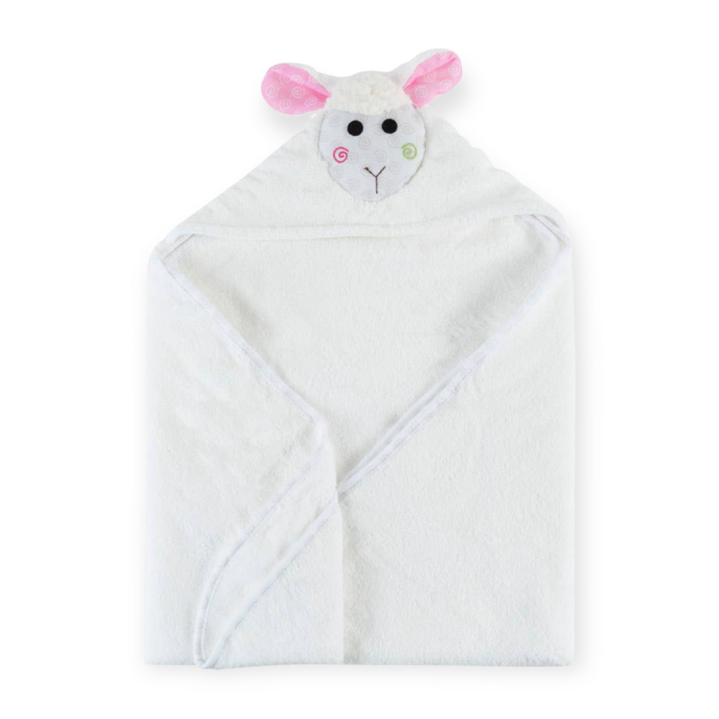 Zoocchini Hooded Towel ~ Lola the Lamb