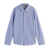 Scotch & Soda Boys l/s Pique Polo Shirt ~ Bluebell