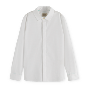 Scotch & Soda Boys Slim Fit Dress Shirt ~ White