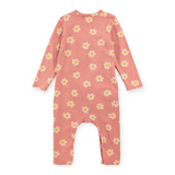 Bobo Choses Baby Kimono Wrap Printed Romper ~ Little Flower/Pink