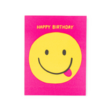 Egg Press Birthday Card ~ Happy Birthday Smiley