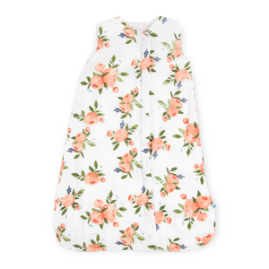 Little Unicorn Cotton Muslin Sleep Bag ~ Watercolor Roses