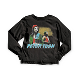 Rowdy Sprout Baby Peter Tosh l/s Tee ~ Jet Black