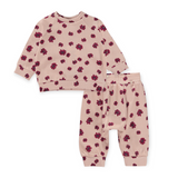 Molo Baby Dicte Sweatshirt & Sona Sweatpants Set ~ Chocolate Daisy