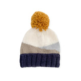 The Blueberry Hill Sunset Knit Baby Hat ~ Navy