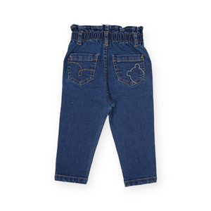 Mayoral Baby Girl Paper Bag Waist Jeans ~ Medium Wash