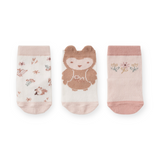 Elegant Baby Non Slip Socks 3pk ~ Owl