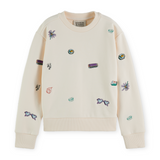 Scotch & Soda Girls Embroidered Sweatshirt ~ Festival