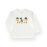 Mayoral Baby Boy Friends l/s Tee, Hoodie & Sweatpants Set ~ White/Navy/Green