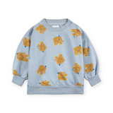 Bobo Choses Baby Printed Sweatshirt & Harem Pants Set ~ The Elephant/Blue