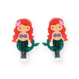 Lilies & Roses Mermaid Clips