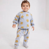 Bobo Choses Baby Printed Sweatshirt & Harem Pants Set ~ The Elephant/Blue