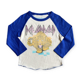 Rowdy Sprout Def Leppard l/s Raglan Tee ~ Cream/Royal