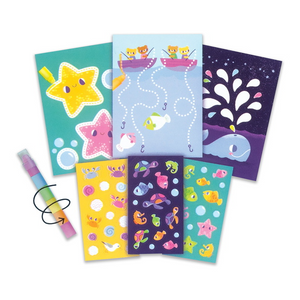 Schylling Beach Crayon Adventures Coloring Set