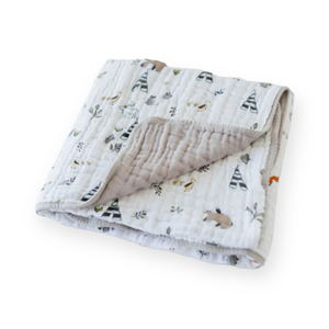 Little Unicorn Cotton Muslin Quilt ~ Forest Friends