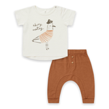Rylee + Cru T Shirt and Cru Pant 2pc Set ~ Ahoy/Rust