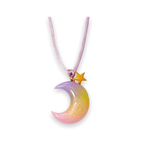 Bottleblond Moonbeam Necklace ~ Purple/Yellow