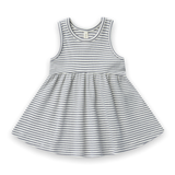 Quincy Mae Baby Ribbed Tank Dress ~ Indigo Stripe