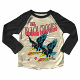 Rowdy Sprout Black Crowes Raglan Tee ~ Cream/Off Black