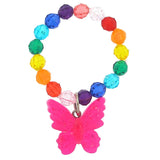 Sadie's Moon Rainbow Bead Resin Charm Bracelet