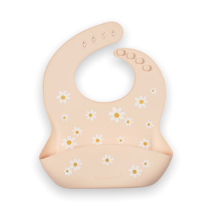 Loulou Lollipop Silicone Bib ~ Daisy Oat