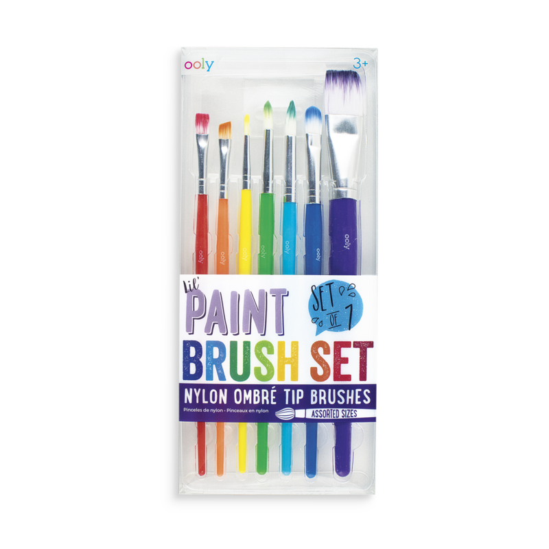 Ooly Lil' Paint Brush Set (Set of 7)