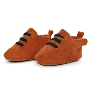 Zutano Suede Oxford Baby Shoe ~ Tan