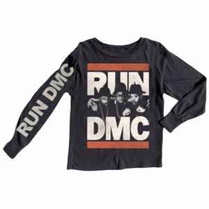 Rowdy Sprout Run DMC Raglan L/S Tee  ~ Jet Black