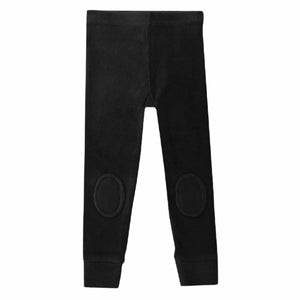 Rock Your Baby Girls Black Corduroy Knee Patch Leggings