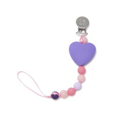 Chewbeads Pacifier Clip ~ Heart