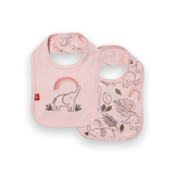 Magnetic Me Reversible Cotton Bib ~ Ellie Go Lucky/Pink